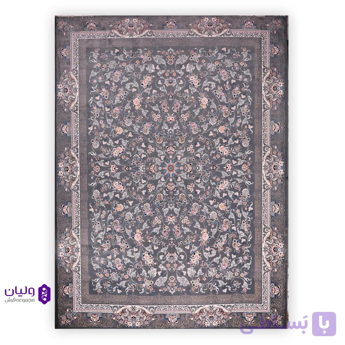 فرش 700 شانه طوسی ساده — تصویر 1