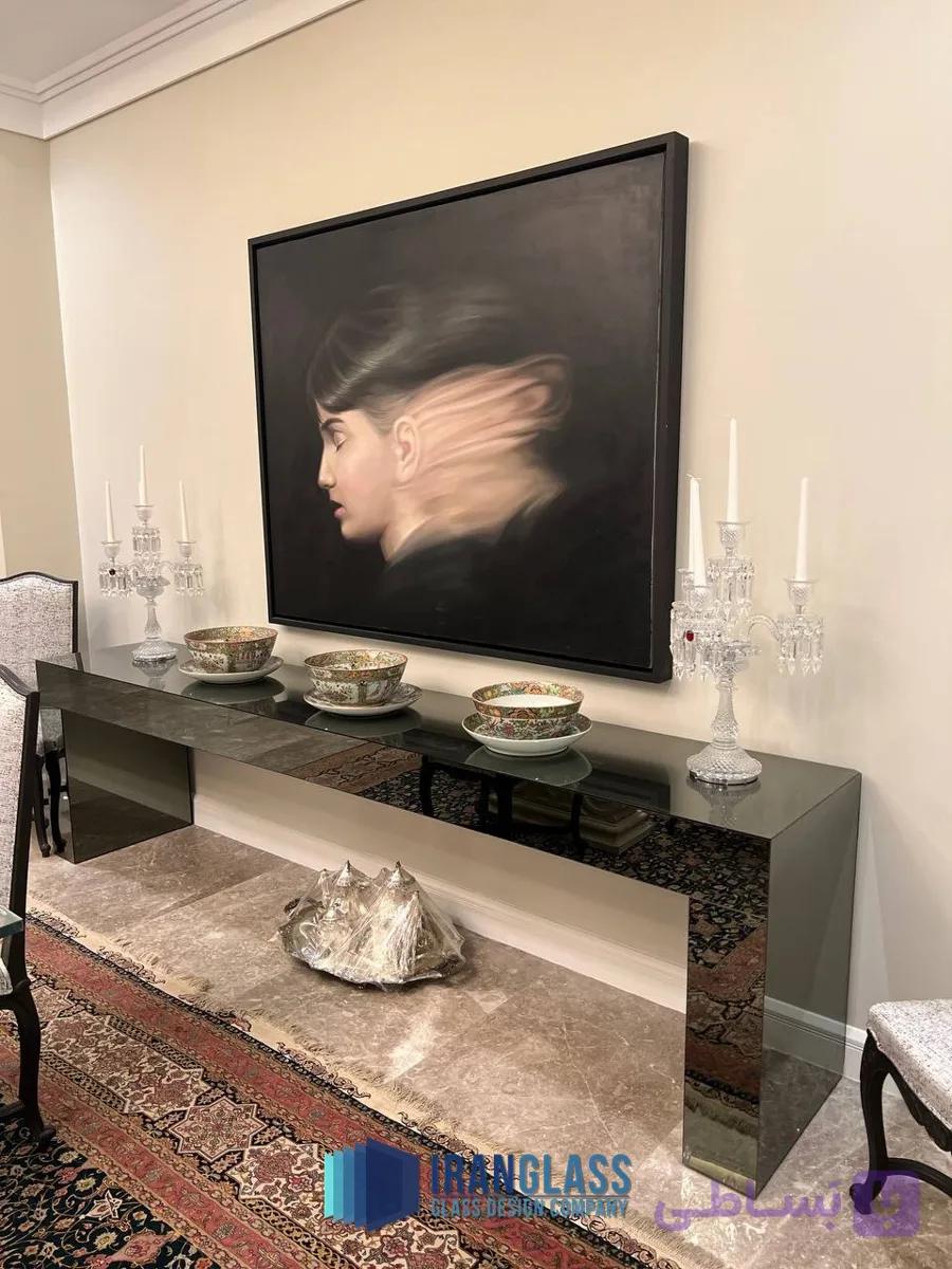 کنسول آینه‌ای دودی مدل Imperial 250