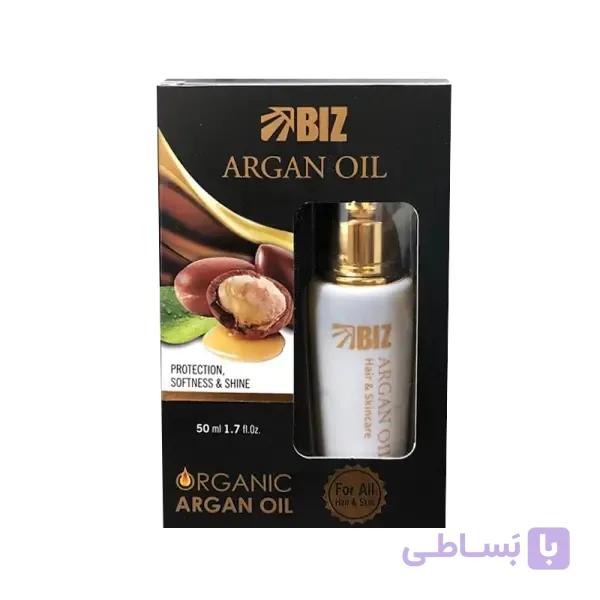 روغن آرگان خالص BIZ | آبرسان و تقویت‌کننده طبیعی مو و پوست