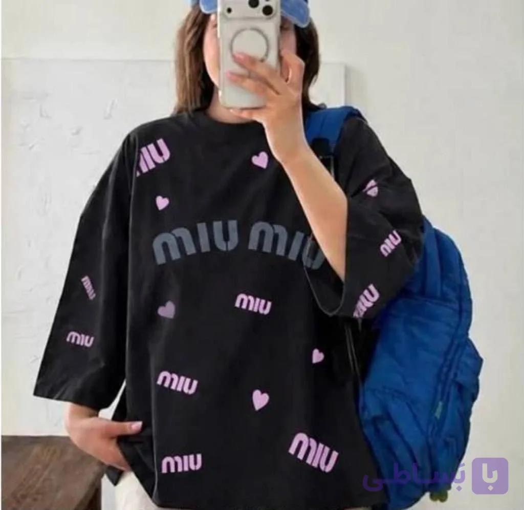 تیشرت باکسیmiu miu — تصویر 1