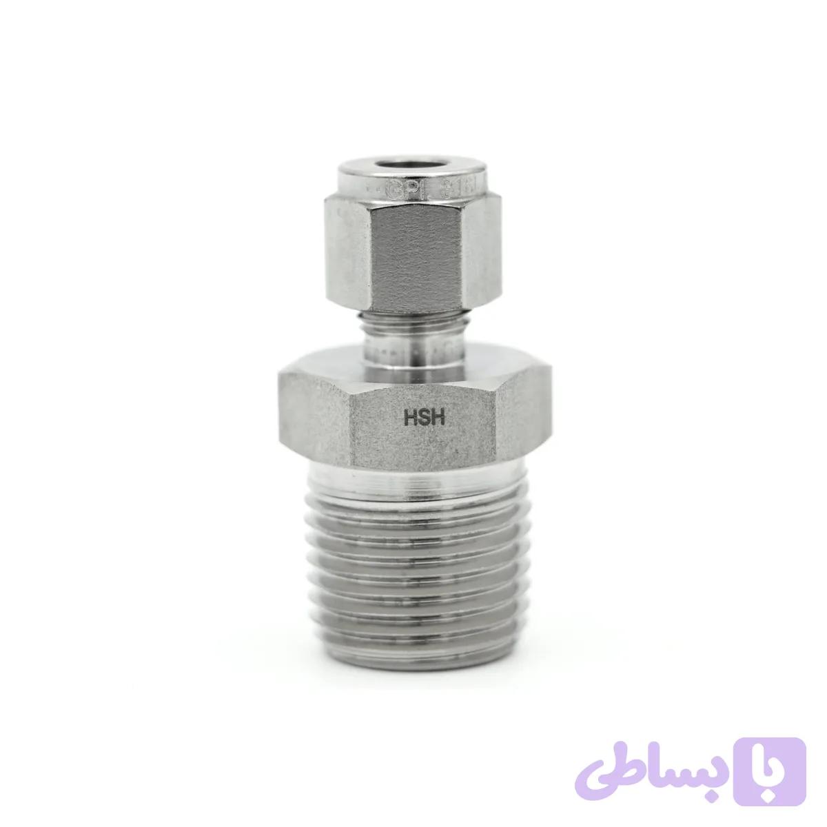SS316 MALE CONNECTOR 3/8”OD*1/2”NPT6000 PSI