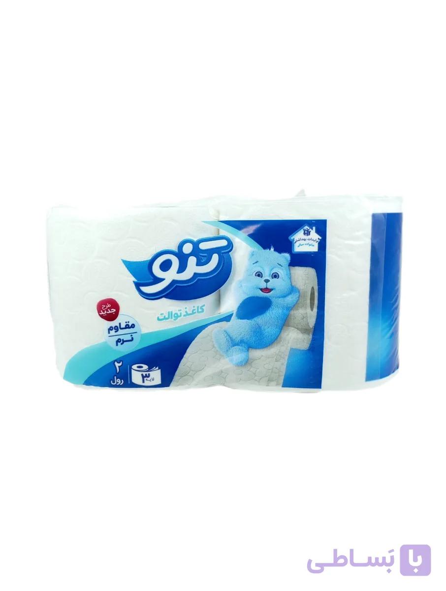 دستمال توالت تنو ، رولی، 3 لایه، 2 عددی — تصویر 1