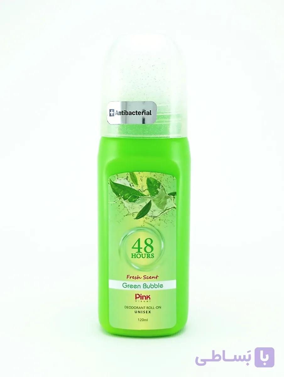 مام رول صدفی پینک ویژوال ، green bubble ، حجم 120 میلی لیتر — تصویر 1