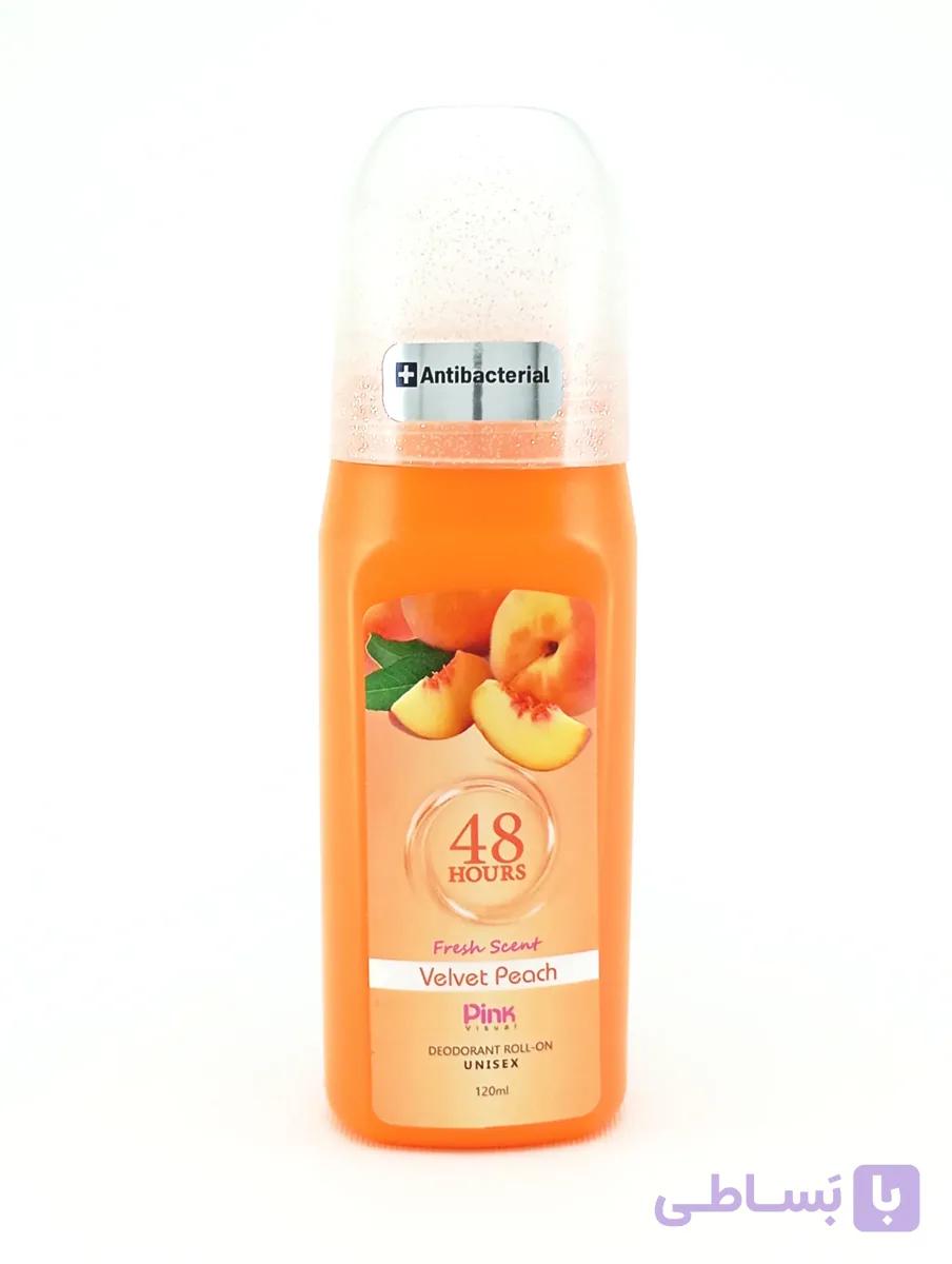مام رول صدفی پینک ویژوال ، velvet peach ، حجم 120 میلی لیتر — تصویر 1