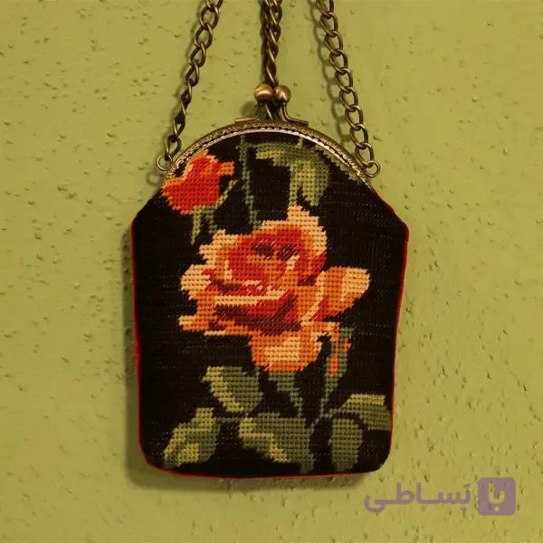 کیف دوشی کوبلن‌دوزی وینتیج | کد 05 — تصویر 1