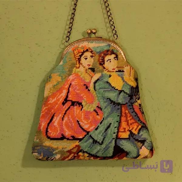 کیف دوشی کوبلن دوزی |کد 02 — تصویر 1