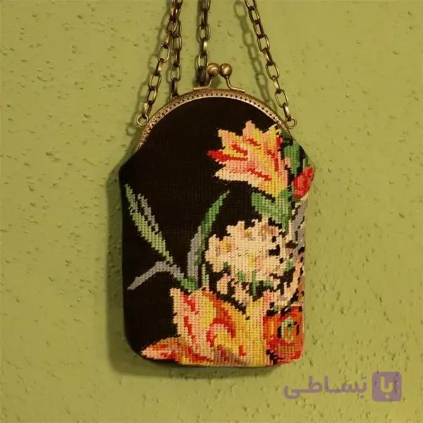 کیف دوشی کوبلن‌دوزی وینتیج | کد 04 — تصویر 1