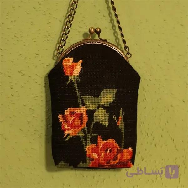 کیف دوشی کوبلن‌دوزی وینتیج | کد 10 — تصویر 1