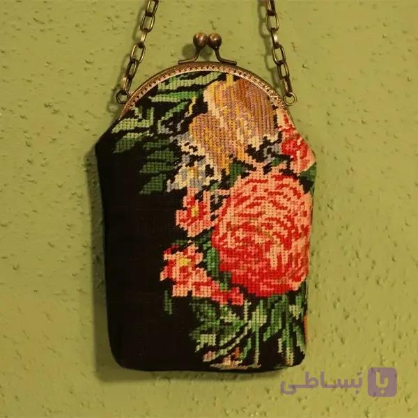کیف دوشی کوبلن‌دوزی وینتیج | کد 07 — تصویر 1