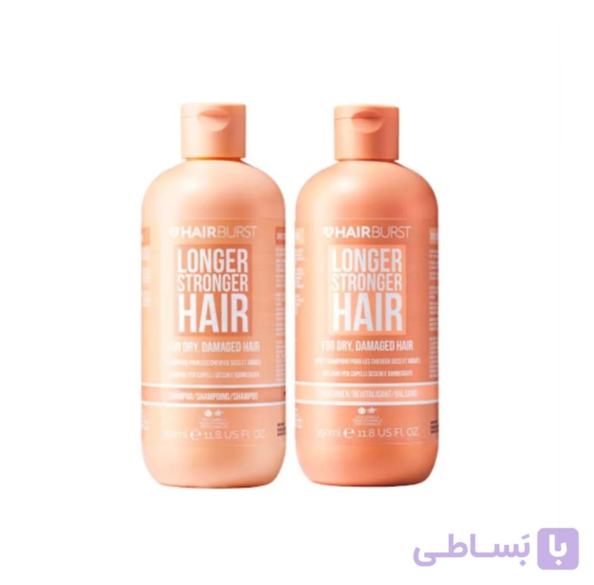 پک شامپو و نرم کننده هیربرست نارنجی موهای خشک و آسیب دیده Hairburst