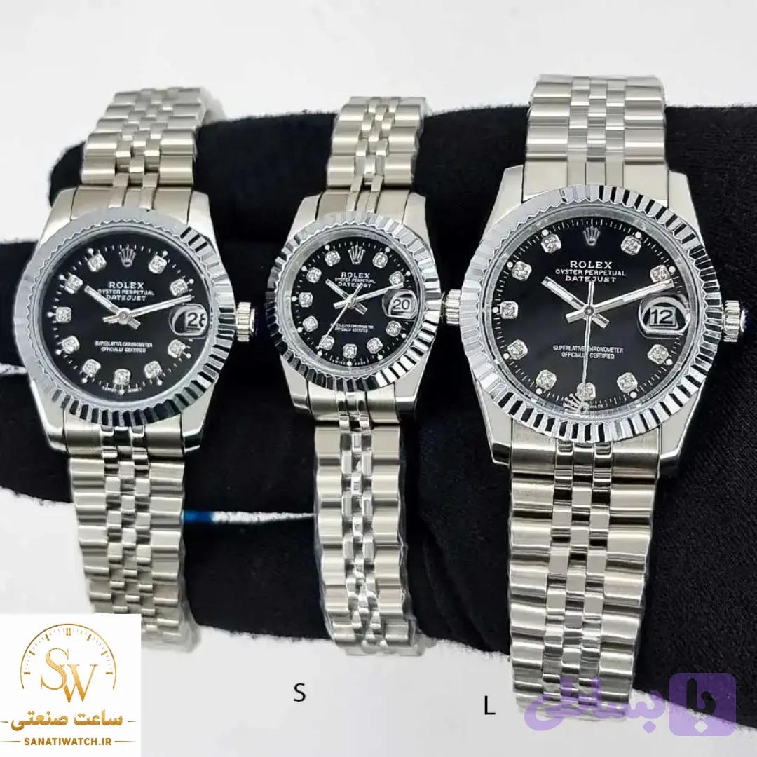 ساعت کلاسیک زنانه مردانه ROLEX رولکس موتور ژاپن رنگ ثابت ضد آب بند استیل توپر صفحه صدفی تقویم دار بند استیل