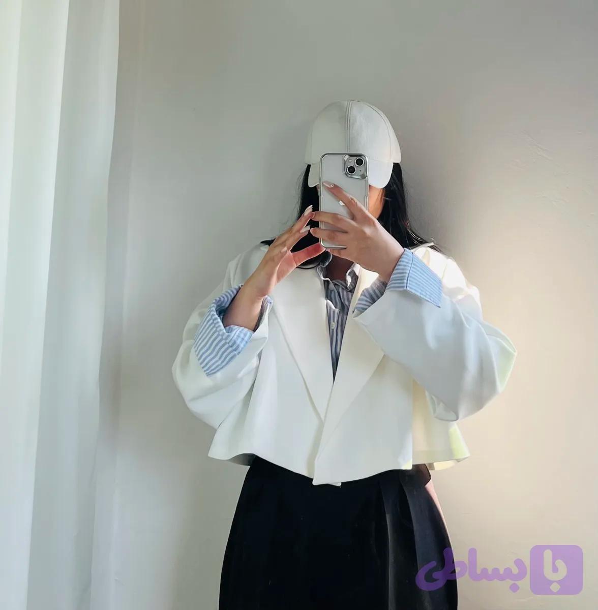 کراپ کت زنانه/کت مازراتی فری سایز