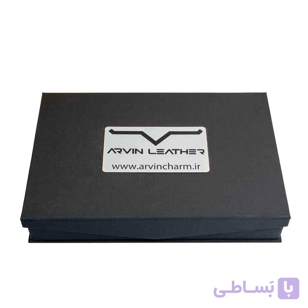 ست هدیه چرم طبیعی آروین چرم کد AR-901