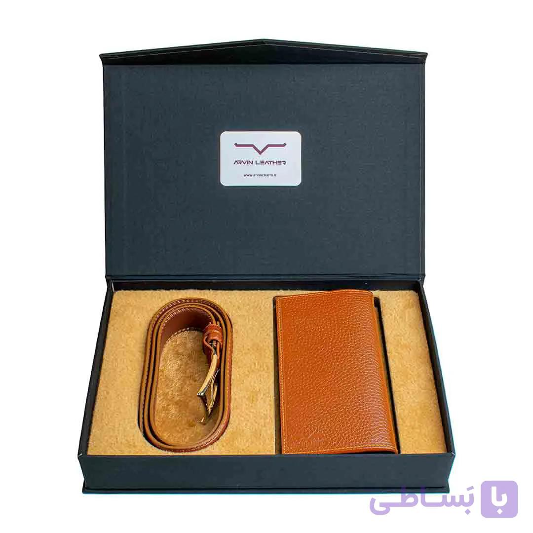 ست هدیه چرم طبیعی آروین چرم کد AR-904-F — تصویر 1