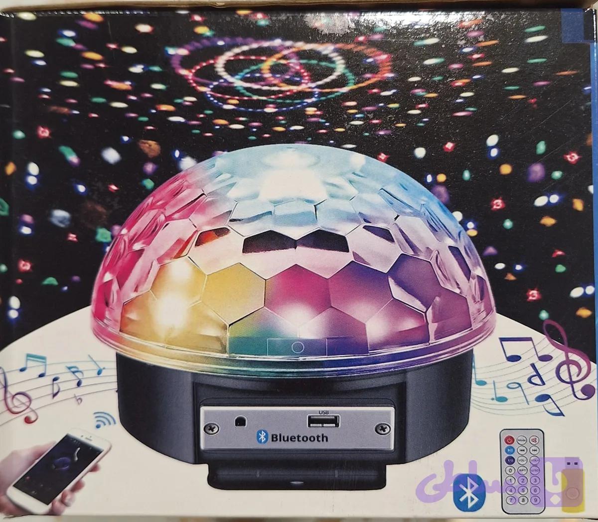 اسپیکر بلوتوثی دیسکو نیم کره‌ آریانا | رقص نور RGB با ریموت و پخش موسیقی