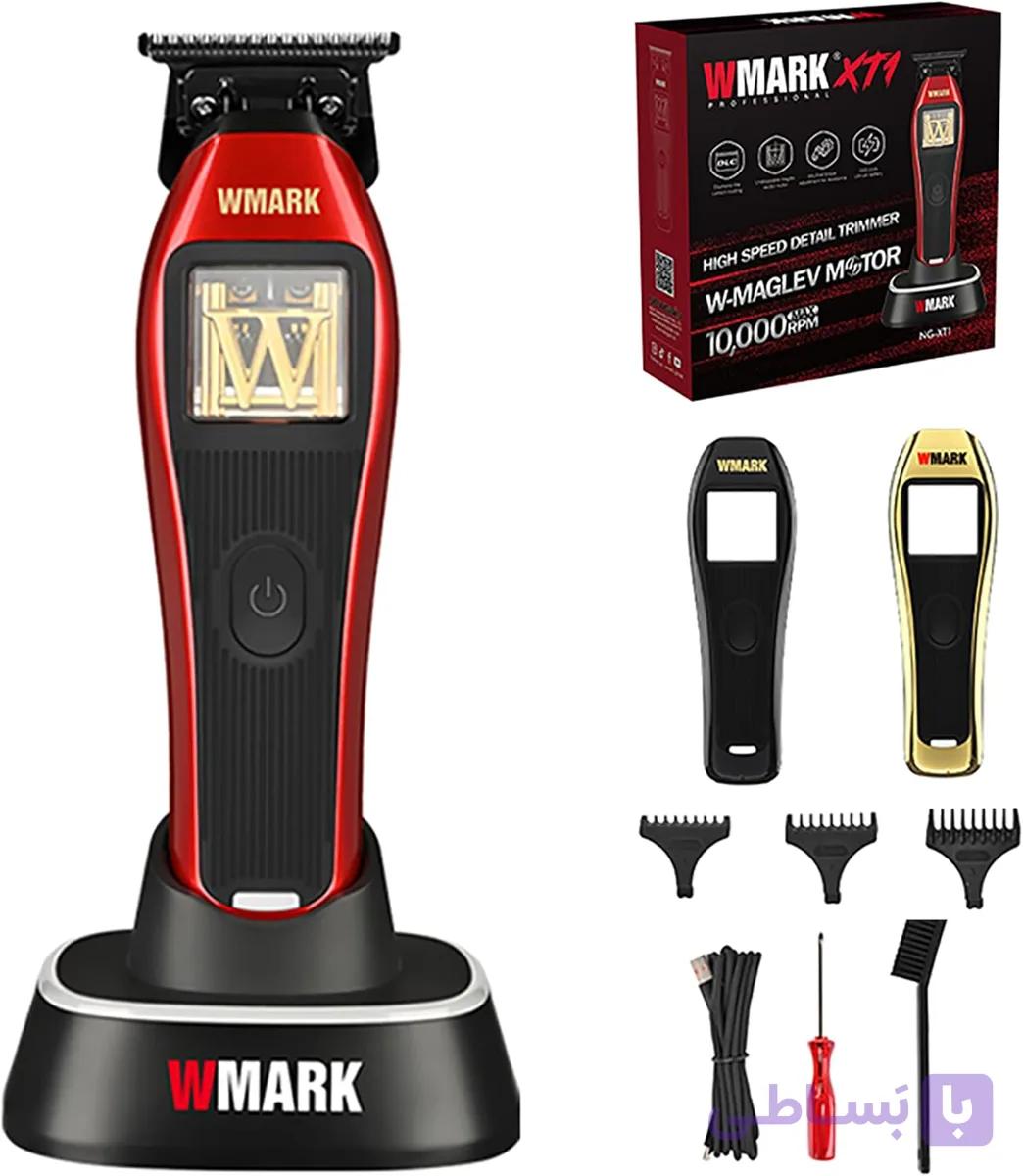 ماشین اصلاح موی سر و صورت WMARK مدل NG-XT1؛ موتور پرقدرت ۱۰٬۰۰۰ دور در دقیقه، تیغه DLC و ۱۵۰ دقیقه کارکرد — تصویر 1