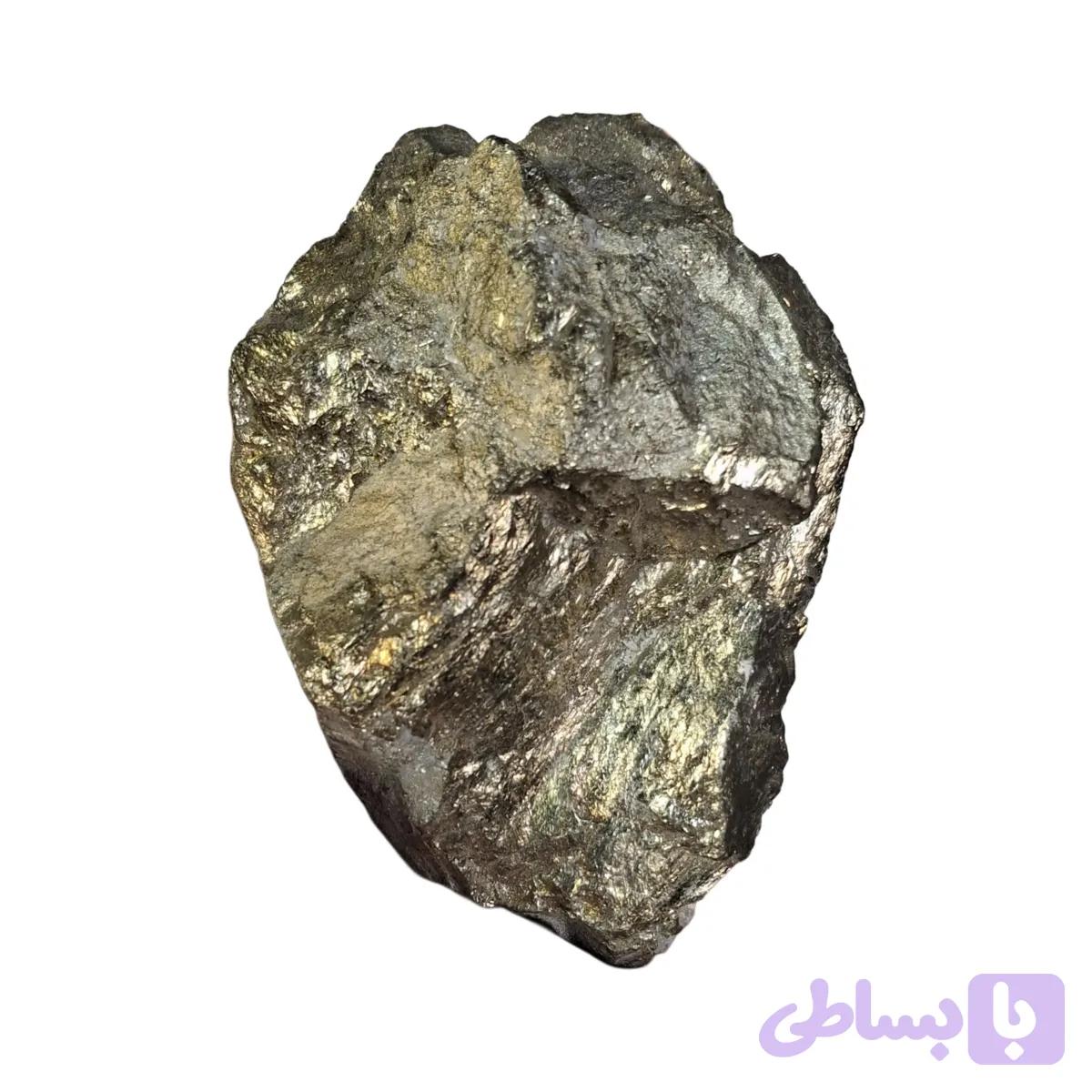 سنگ پیریت طبیعی خام؛ درخشش طلایی در دل یک سنگ معدنی — تصویر 1