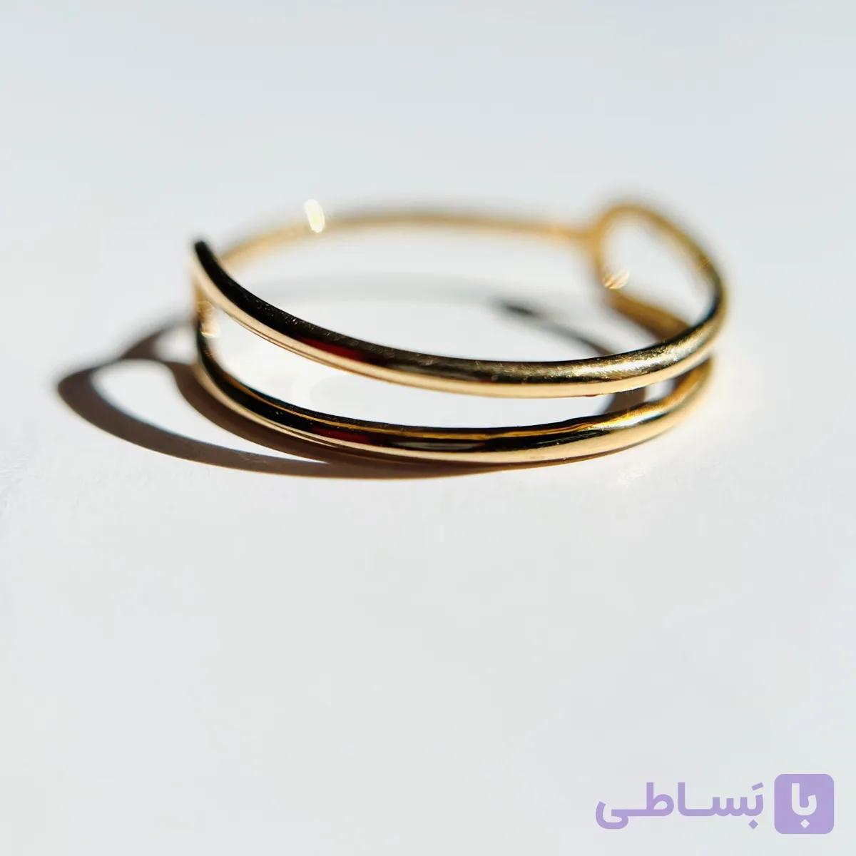 انگشتر دورینگ تراشدار - خرید طلا آنلاین با کمترین اجرت