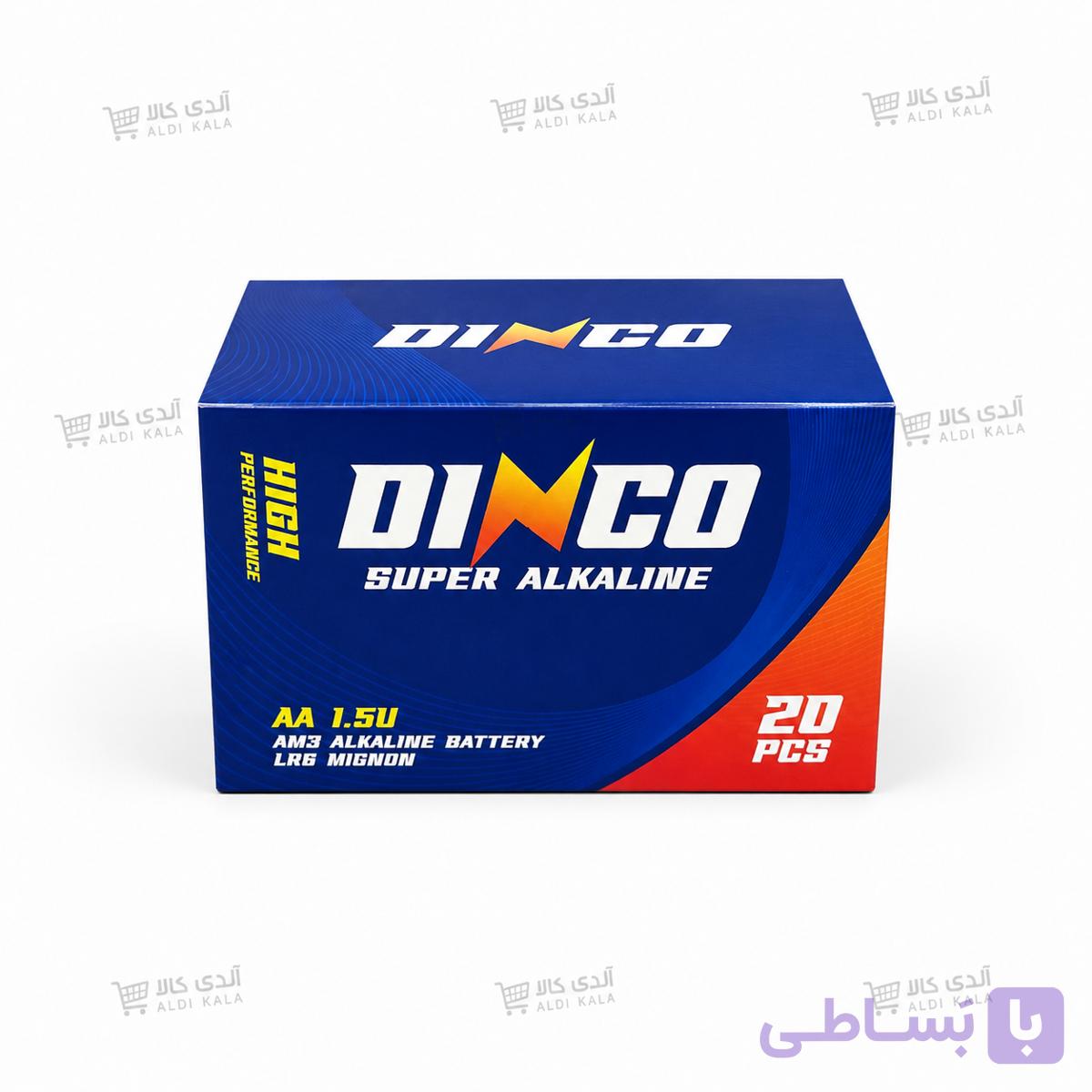 باتری قلمی دینکو بسته ۲۰ عددی — تصویر 1