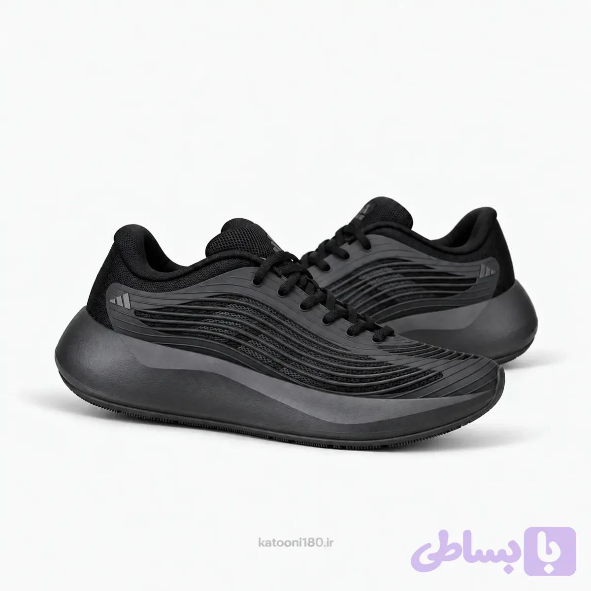 کتونی آدیداس هایپربوست پیورچیل گرادینت مشکی سفید Adidas Hyperboost Purechill Gradient Black White — تصویر 1