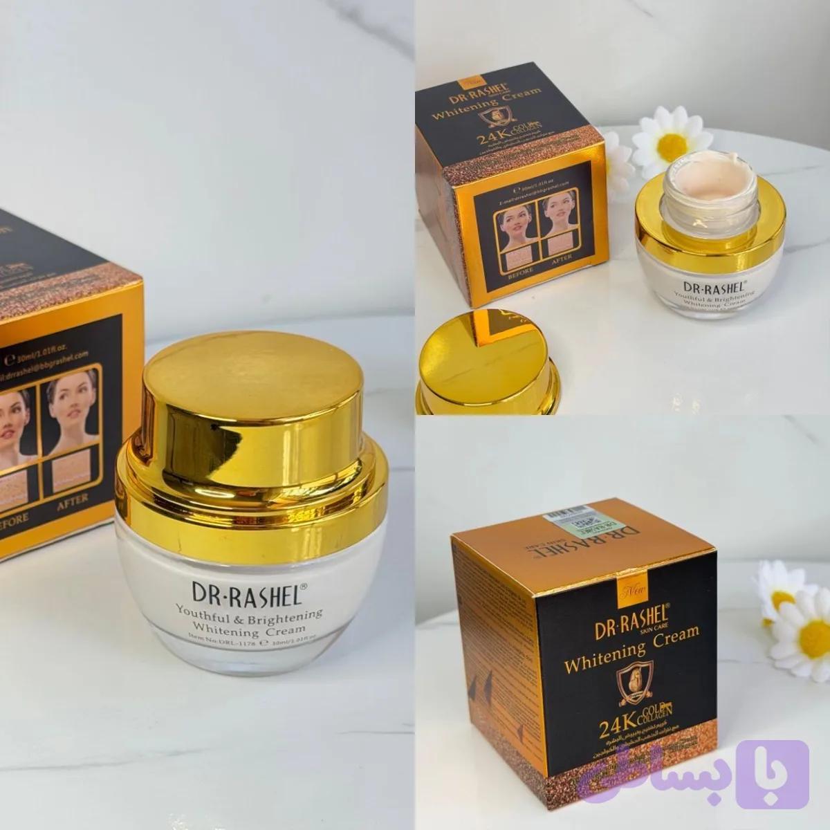 کرم روشنکننده صورت دکتر راشل مدل 24K Gold Collagen