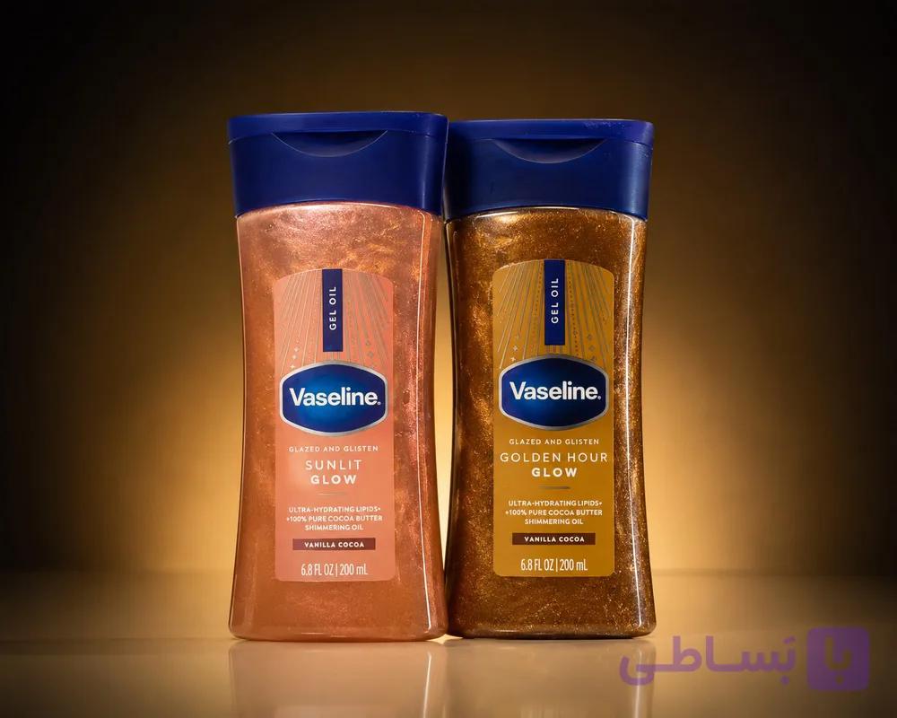 ژل روغن بدن وازلین Sunlit Glow/Golden Hour Glow شاین‌دار 200 میلی‌لیتر — تصویر 1