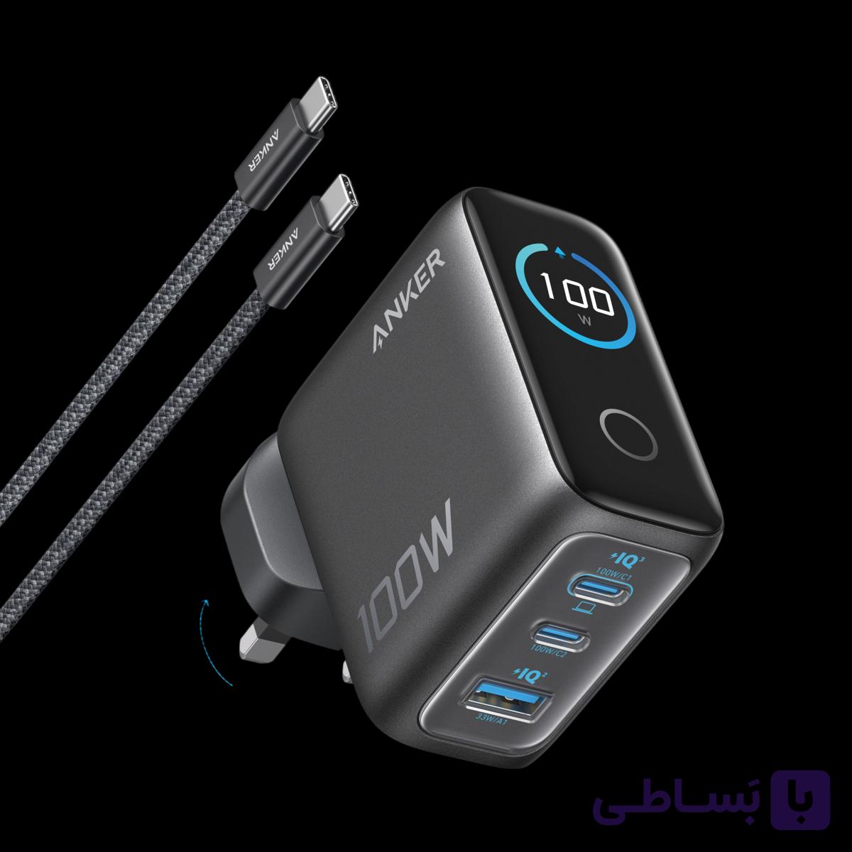 ANKER Charger 100W 3 Port B121B — تصویر 1