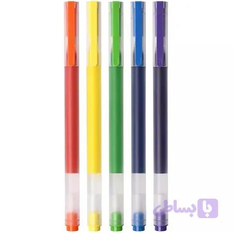 روان‌نویس ژله‌ای شیائومی بسته ۵ عددی رنگی Xiaomi Mijia Jumbo Gel Pen MJZXB03WC — تصویر 1