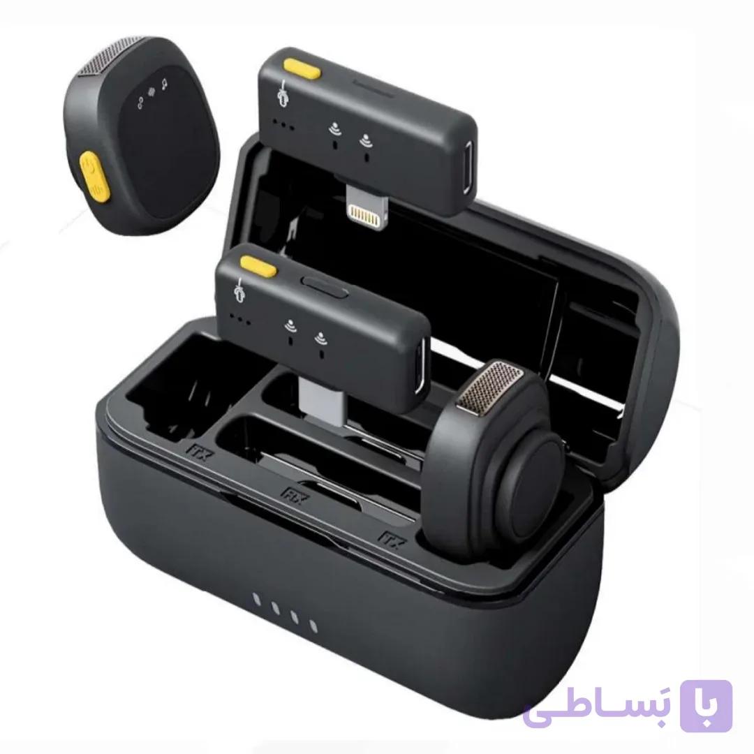 میکروفن یقه ای بی سیم مدل SX27 با درگاه اتصال تایپ سی — تصویر 1