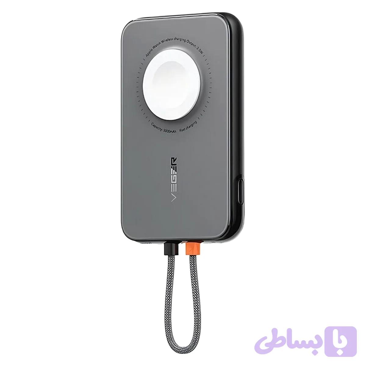 پاور بانک پرودو مدل Slim Watch Charger ظرفیت 5000 میلی آمپر ساعت — تصویر 1