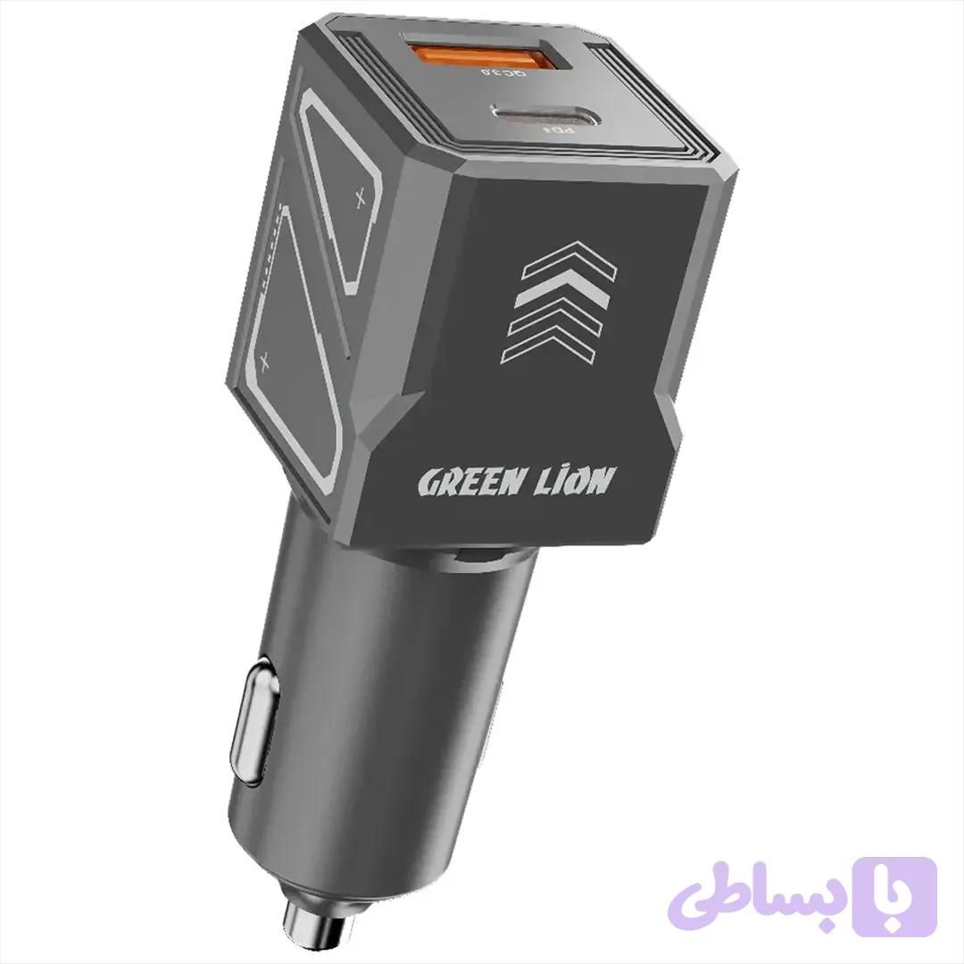 شارژر فندکی 60 وات دو پورت گرین لاین مدل GL-CC12 — تصویر 1