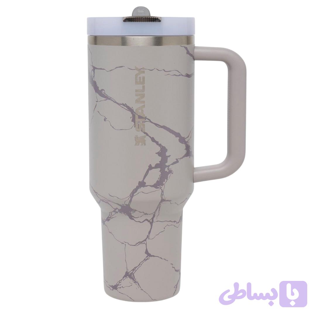 ماگ استنلی Quencher Tumbler مدل H2.0 با ظرفیت 1.18 لیتر طرح ماربل (مرمر) — تصویر 1