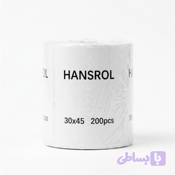رول لیبل حرارتی هانسرول سایز 30×45 میلی‌متر مناسب پرینتر لیبل‌زن فوممو — تصویر 1