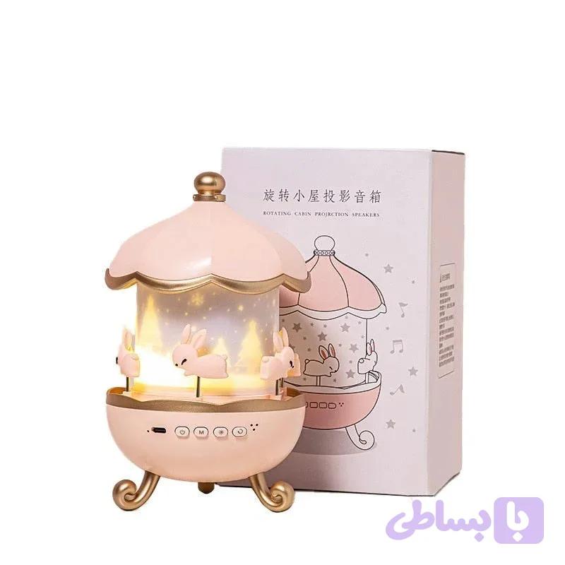 چراغ خواب پروژکتور خرگوشی Bunny Carousel Projector Night Light WH-E11 — تصویر 1