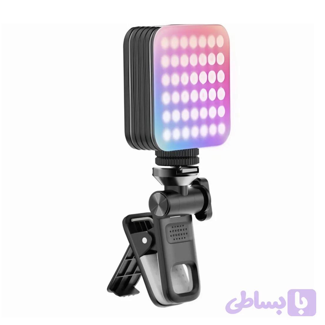 نور RGB مدل D12S – نور حرفه‌ای با تنظیم رنگ و دمای نور — تصویر 1