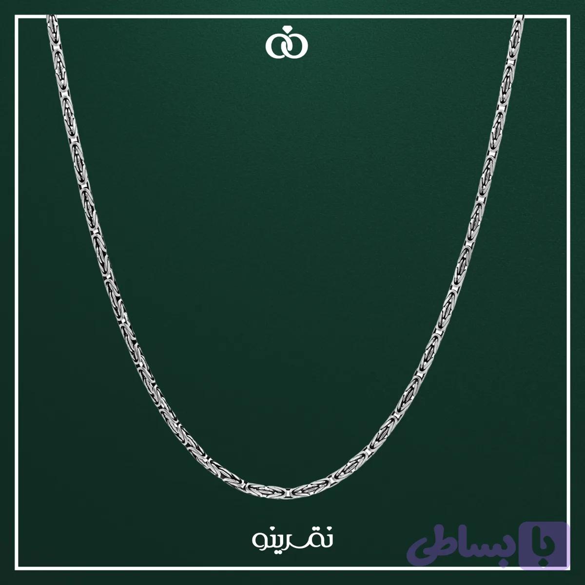 گردنبند نقره مردانه کرال مدل KEM T5 T — تصویر 1