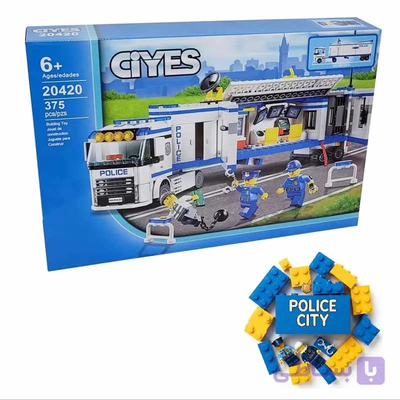 ساختنی لگو تریلی پلیس شهر مدل 20420