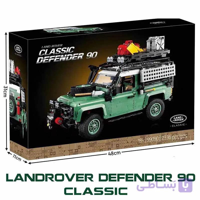 لگو  ساختنی لندرور دیفندر کلاسیک 90 با 2336 قطعه مدل Land Rover Classic Defender 99090