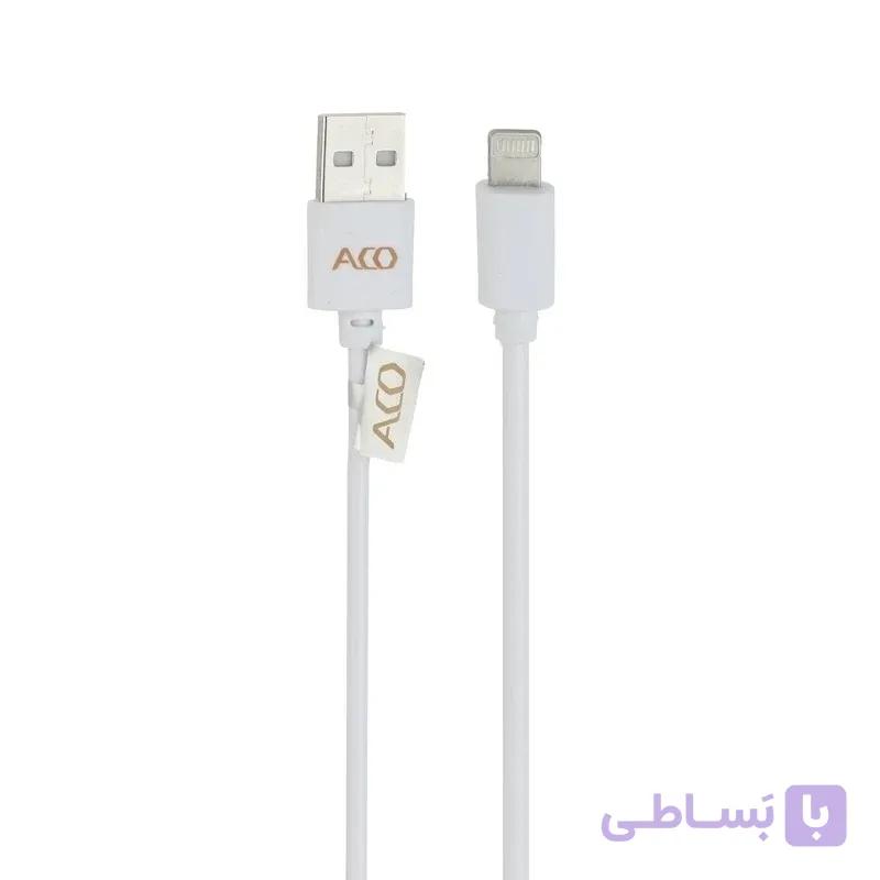کابل شارژ USB به lightening آکو مدل Ci01 طول 1 متر