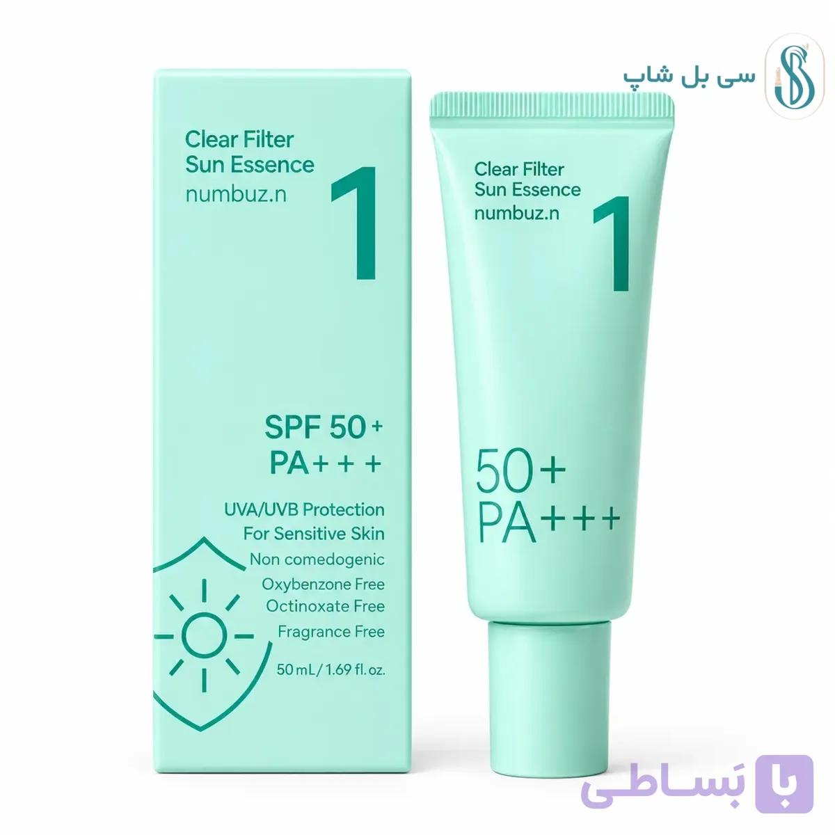 خرید اسنس ضدآفتاب نامبوزین مدل Clear Filter SPF50+ PA++++ اصل — تصویر 1