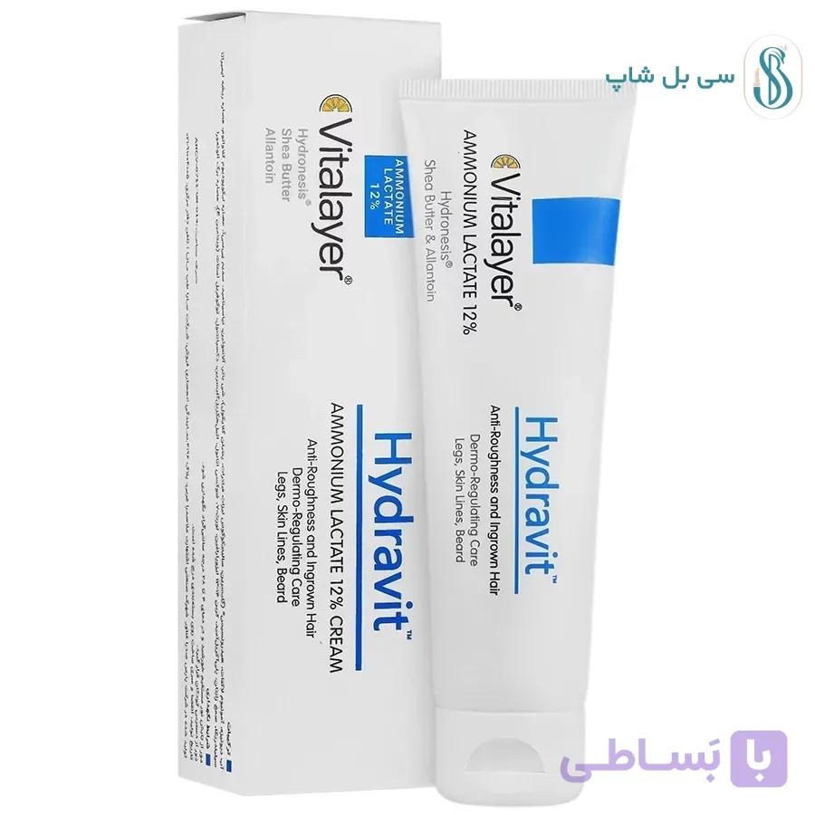 کرم آمونیوم لاکتات ویتالیر هیدراویت 12 درصد – مرطوب کننده پوست خشک — تصویر 1