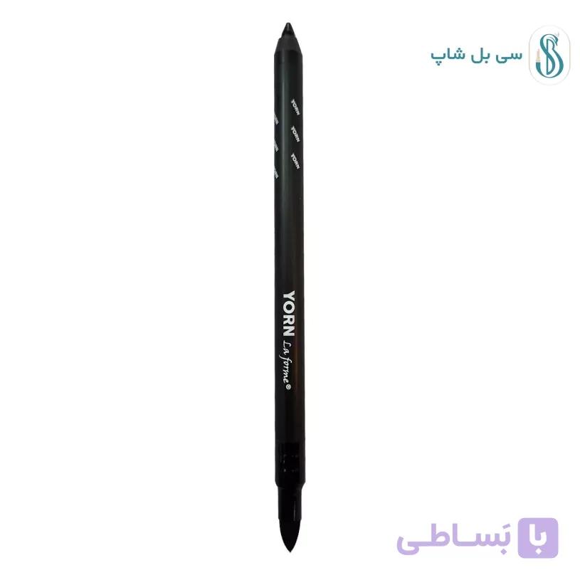 مداد چشم یورن اسموکی دو سر مشکی – بافت نرم و ماندگاری 24 ساعته — تصویر 1