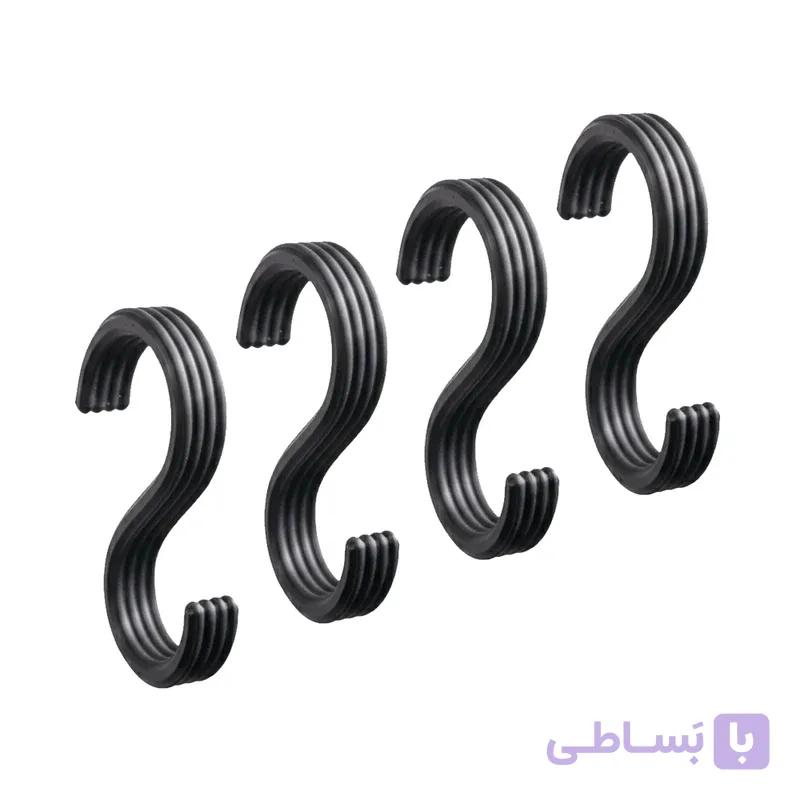 قلاب آویز لباس سفید مدل لاینا بسته 4 عددی