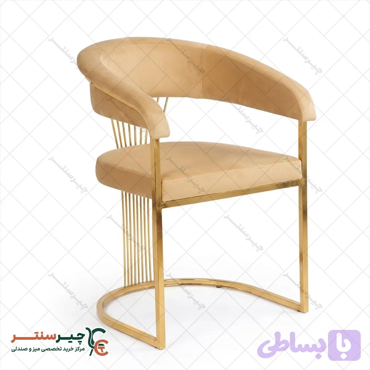 صندلی سزار طلایی چیرسنتر - مناسب کافه و رستوران
