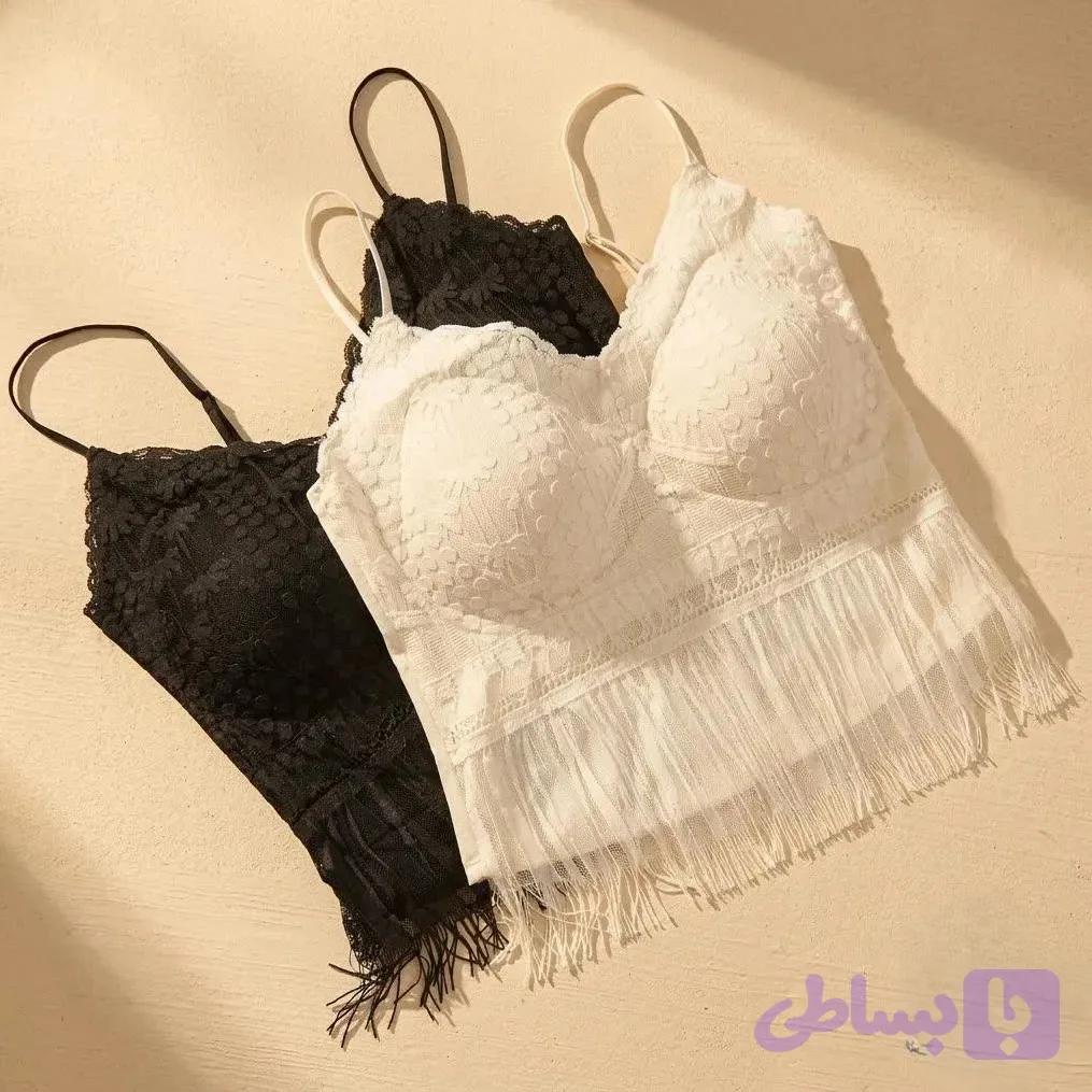 کراپ ریشه‌ای گیپور کاپ دولایه | پد ثابت و رکاب تنظیمی | گالری سنجاقک — تصویر 1