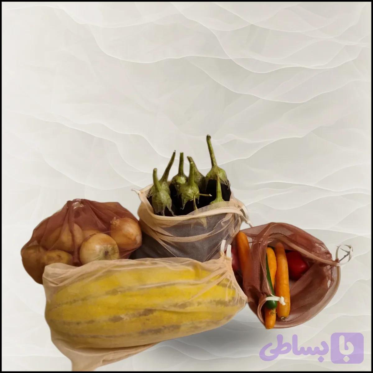 کیسه توری خرید | 5 عدد — تصویر 1