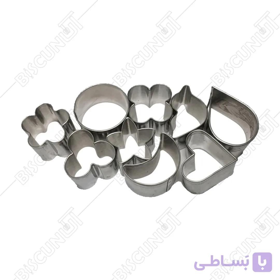کاتر شیرینی مدل آلمانی استیل (8 عددی)