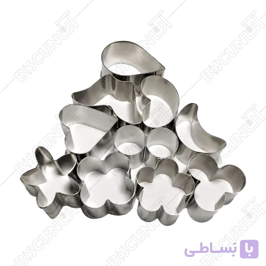 کاتر شیرینی نخودچی استیل (10 عددی)