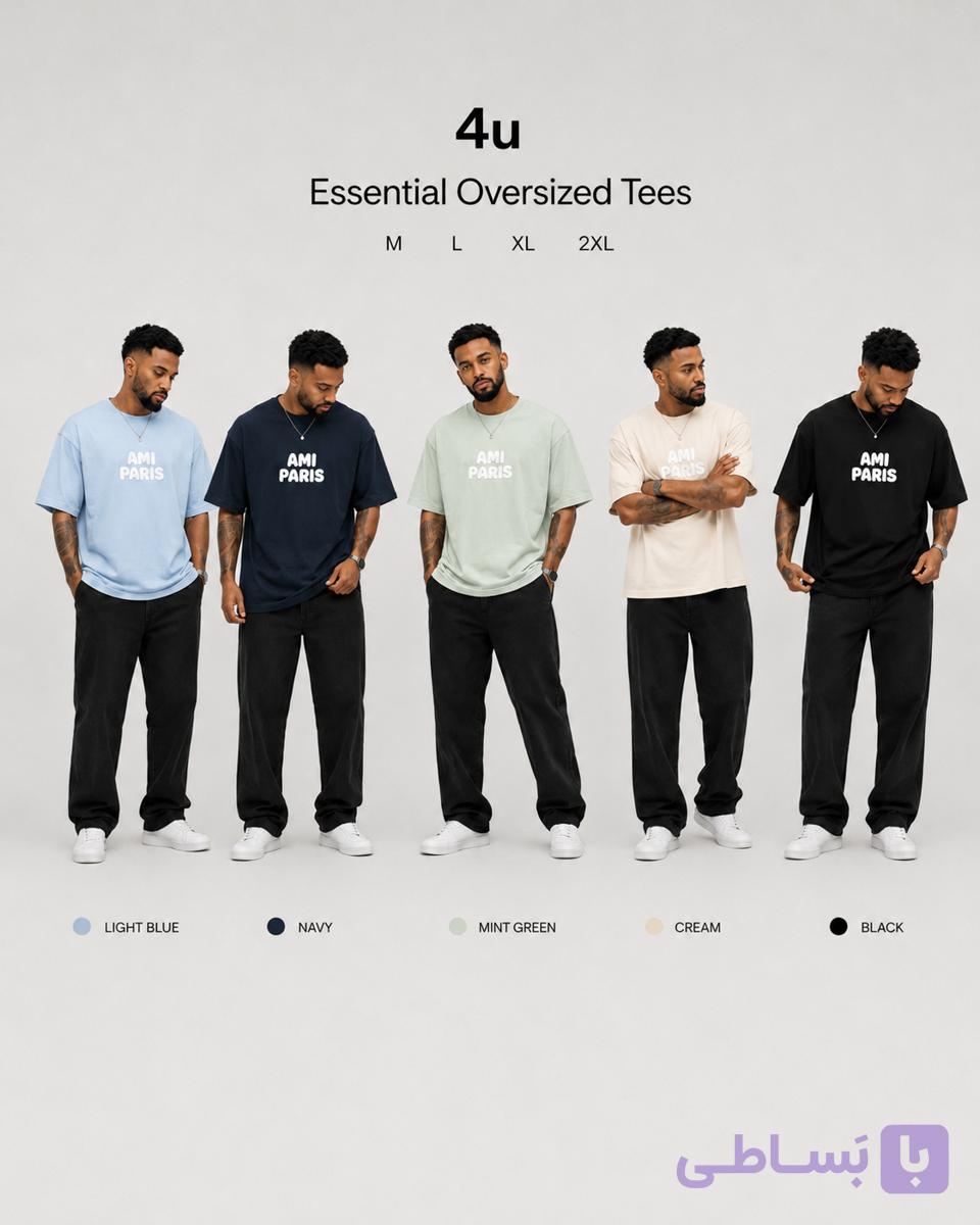 تیشرت مردانه طرح AMI