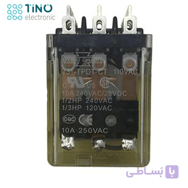 رله شیشه ای  REL 731-TPDT-CT 110VAC 10A 3C